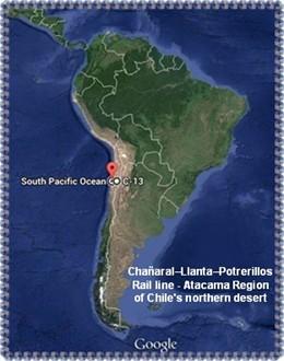 Reference Map - Chañaral–Llanta–Potrerillos rail line